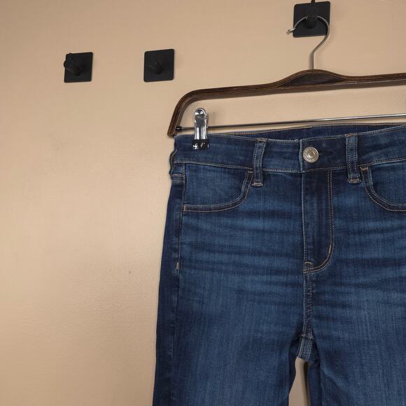 American Eagle Hi-rise Jegging in Dark Wash Denim Size 2 - Picture 3 of 11